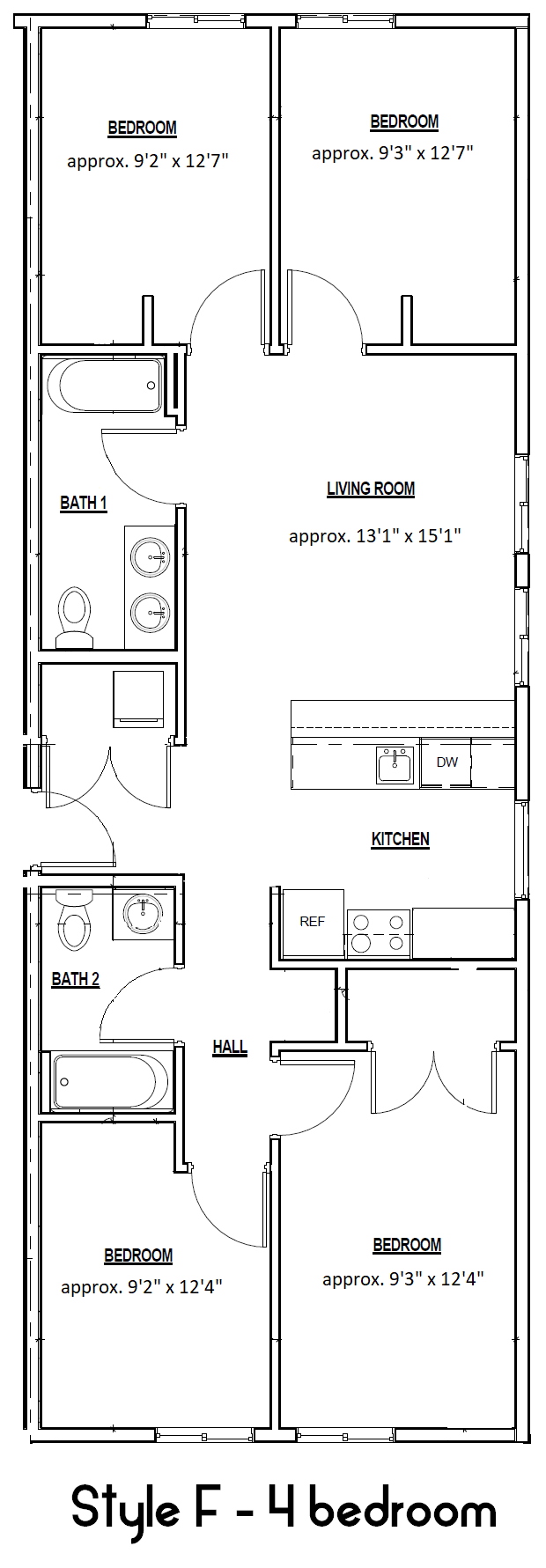 E3 – Style F – 4 Bedroom